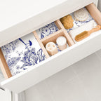 10 Sheets Drawer Liners for Dresser Scented Drawer Liners Non Adhesive Scented Paper for Fragrant Home Shelf Closet(Linen,Blue Butterfly)