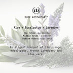 Muse Apothecary Room Ritual - Aromatic and Relaxing Room Mist, 4 oz, Infused with Natural Essential Oils - Aloe + Eucalyptus + Lavender
