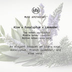 Muse Apothecary Room Ritual - Aromatic and Relaxing Room Mist, 8 oz, Infused with Natural Essential Oils - Aloe + Eucalyptus + Lavender