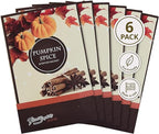 Floral Simplicity Pumpkin Spice Scented Sachets Pack of 6, Fall & Winter - Long-Lasting Scented Bags, Home Fragrance, Air Freshener & Deodorizer for Closet, Room, Drawer, or Cars, Made in USA