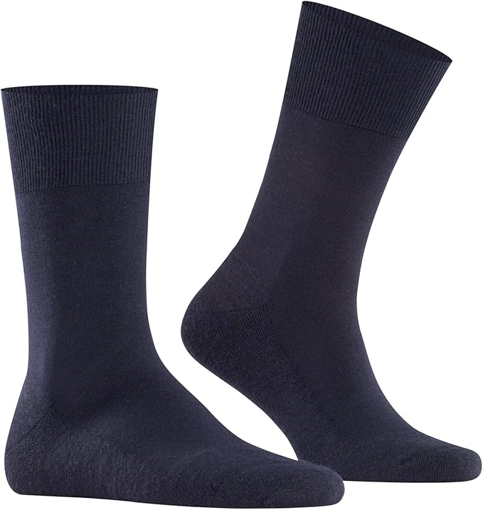 FALKE Men's Airport Dress Socks, Premium Merino Wool Cotton Blend, Sustainable Luxury, Eco-Friendly Business Casual, 1 Pair