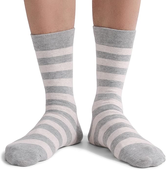 DRASEX Men's Dress Socks Funky Colorful Pattern Cotton Novelty Casual Crew Socks