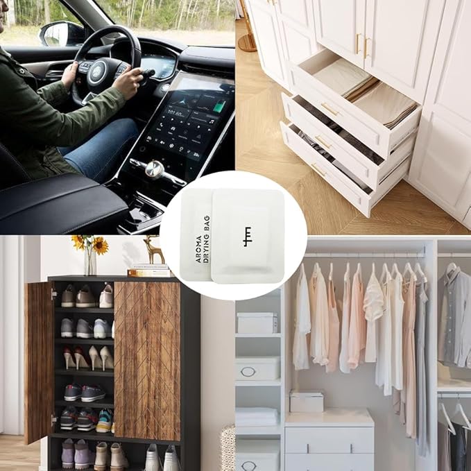 Starlight Breeze Scented Sachets, Crisp Night Sky Odor Remover and Freshener for Shoes, Closets, Drawers, Car Interiors, and Storage Totes – Pack of 20