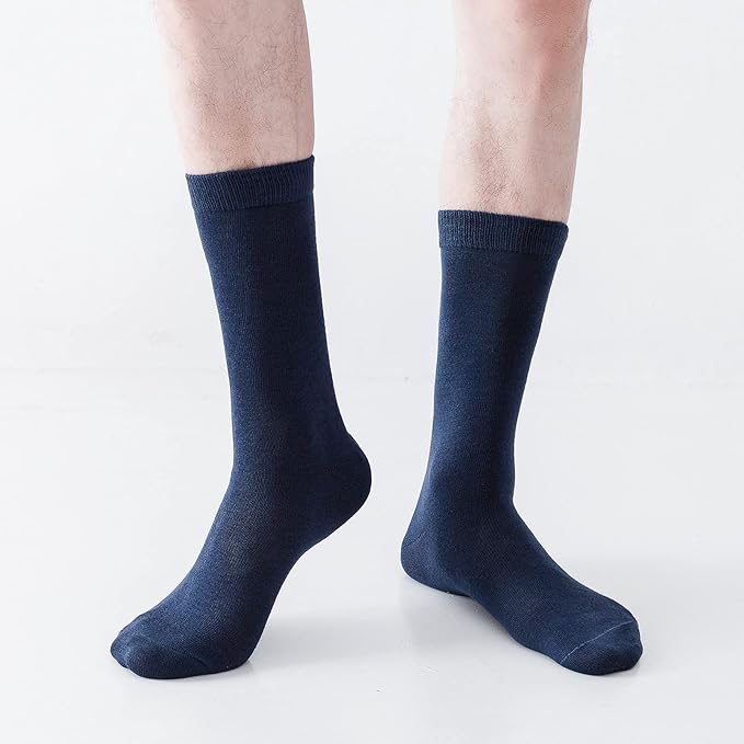 Sock Amazing Unisex Bamboo Rayon Socks Super Soft Black Crew Socks 8 Pack