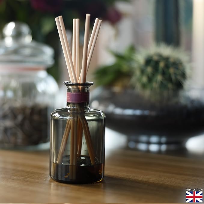 Ziffs Home® 120pcs Natural Fibre Reed Diffuser Sticks - 25.4cm/10in x 4mm/0.16in - Thick Reeds Sticks - Fibre Reeds for Diffusers