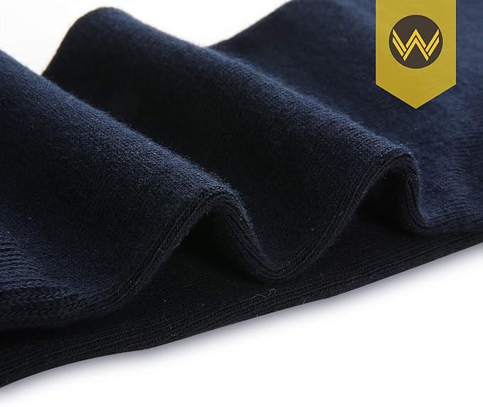 WANDER Men's Dress Socks Cotton Thin Classic Lightweight Socks 6/8 Pairs Solid & Patterned Soft Breathable Socks