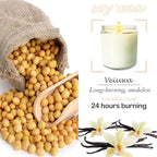 12 Pcs 8 Oz Bulk White Soy Candles,Vanilla Scented Candles Set,Bulk Aromatherapy Candle,Great Stress Relieving Scented Candle for Girls as a Gift for Birthdays, Weddings and More!