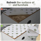 Drawer and Shelf Liner, Non-Slip Kitchen Cabinet Liners Non-Adhesive Thick Strong Grip Waterproof Washable Mats Protect Dresser Shelves Cupboard Bathroom Cabinets, Polka Dot, 18 in X 10 FT