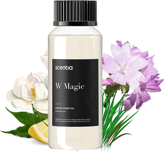 W Magic Hotel Diffuser Oil - 120 mL 4.06 fl oz - Aromatherapy Fragrance Inspired by 5-Star Hotels | Notes of Bergamot, Lemongrass, Jasmine