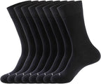 WANDER Men's Dress Socks Cotton Thin Classic Lightweight Socks 6/8 Pairs Solid & Patterned Soft Breathable Socks