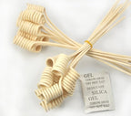Wavy Spiry Natural Rattan Reed Fragrance Diffuser Replacement Refill Sticks 20 Pieces (7" Spiral, Natural Color)