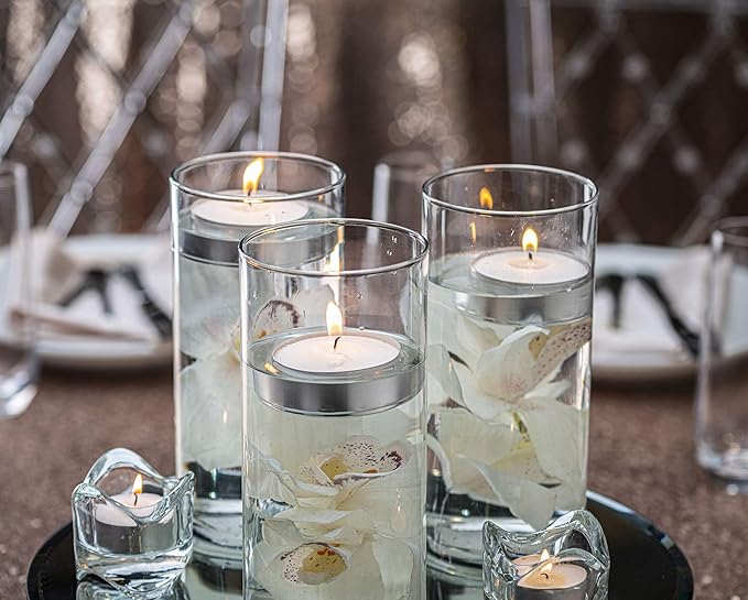 L'ner Tea Lights Candles - Pack of 200 White Unscented Candle Lights with 3.5 Hour Burning Time - Tea Candles for Wedding, Home, Parties, and Special Occasions