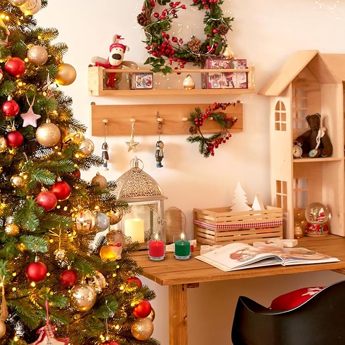 9 Packs Green Votive Candles, Unscented Small Votives for Wedding, St. Patrick's Day Holiday Party, Home Decoration (8 Hour), 1.5" D x 1.25" H