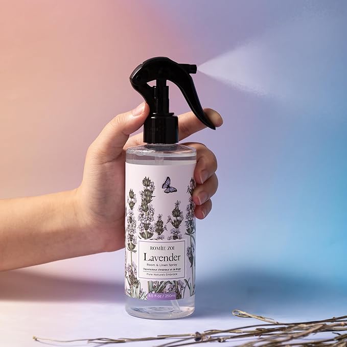 Linen & Room Air Freshener Spray Room Mist, with Natural Plant Extract, Lavender Scent, 8.5 FL OZ.