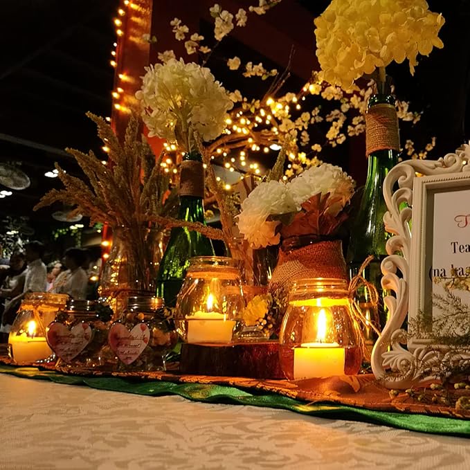 Votive Candles Bulk, 72 Packs Unscented White 1.5 inch Wax Candles for Wedding, Party, Holiday & Home, 8 Hours Burning