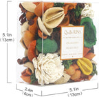 Qingbei Rina Fall Potpourri,Orange Scented Potpourri Bowl Filler, Thanksgiving Decorative Dried Flowers,Vase Filler,Home Fragrance Perfume,10 Oz,(Citrus)