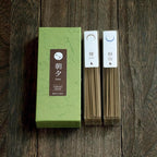 Asayu Japan Traditional Incense Sticks - Forest Set (Hinoki Cypress + Japanese Cedar Wood), 40gr (Each Scent 20g), for Yoga, Zen Meditation and Relaxation - Traditional Smoke Type