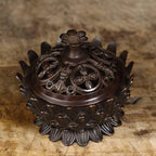 Brass Incense Burner Chinese Traditional Incense Burner Kit Zen Copper Incense Burner Office Home Yoga Room Sandalwood Burner Decoration Censer