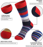 DRASEX Men's Dress Socks Funky Colorful Pattern Cotton Novelty Casual Crew Socks