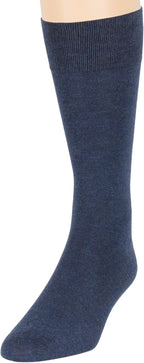 7BigStars Mens Dress Socks – 4 Pack Bamboo Crew Fit, Solid or Patterned, Thin Seamless Breathable Business