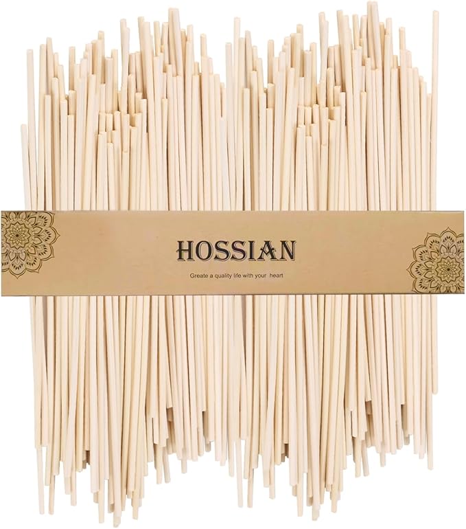 HOSSIAN 9 Inch Reed Diffuser Sticks, 20pcs Natural Rattan Sticks Oil Diffuser Sticks Diffuser Sticks Refill