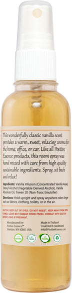 Vanilla Linen and Room Spray, Natural Home Fragrance Made with Pure Vanilla Essential Oil, Perfect Bathroom Air Freshener or Linen Spray