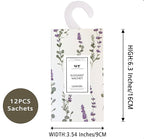 WEALD TRIBE 12 Packs Large-Bag Eucalyptus & Lavender Scented Sachets for Closet and Drawer Deodorizer Home Fragrance | Air Freshener Long Lasting Large Sachets Bags Hanging