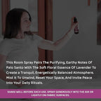 Sacred Element's Palo Santo & Lavender Room Spray | Natural Purifying Mist for Energy Clearing, Negativity Release, Spiritual Balance & Aromatherapy | 3.38 Fl Oz / 100ml Non-Toxic Air Freshener