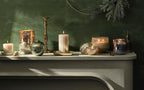 ILLUME Noble Holiday Woodfire Small Radiant Glass Candle