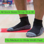 Loose Fit Stays Up Men's and Women's Casual Lower Cut Socks (Pack of 3) Made in USA, Cushioned Sole