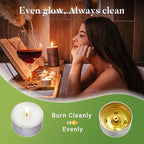 Unscented Tea Lights Candles 240 Pack, 4 Hours Long Burning,White Tea Candles Bulk, Bright Burn with Palm Wax,Smokeless Tealight Candles for Wedding,Centerpiece,Christmas Lights,Home Decorative