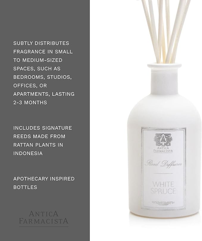 Antica Farmacista Home Ambiance Diffuser,White Spruce,8.45 Fl Oz
