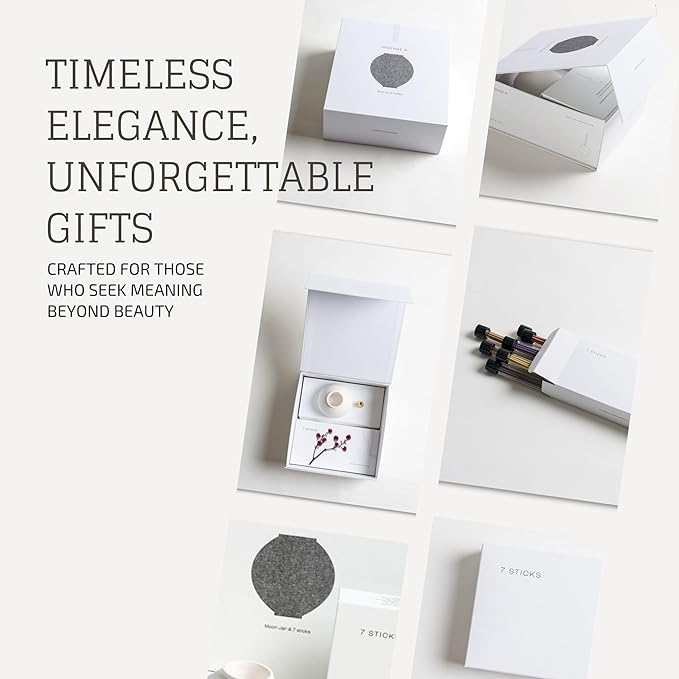 Moon Jar Incense Holder Set – Korean Home Decor with Upcycled Oyster Shell Stand, Aesthetic Tabletop Gift, Ceramic Art Figurine for Room Decoration