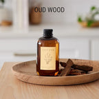 Oud Wood Reed Diffuser Oil Refill | Reed Diffuser Refill for Craft & Kin Diffusers | Long Lasting Home Fragrance - 5.75 oz