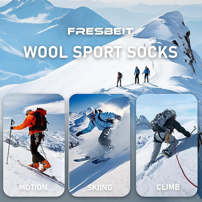 Wool Socks Mens - Extra Thick Winter Warm Merino Thermal Socks for Men
