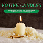 Beeswax Votive Candles, 16-Pack Natural Bees Wax Candles Bulk, 9 Hours Long Burning, Unscented & Smokeless Pure Beeswax Candle 1.37 x1.85 Inches for Wedding, Birthday, Prayers, Relax