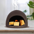 Palo Santo Stick Holder, Sage and Palo Santo Stick Burner, Handmade Ceramic Incense Burner with Chiminea Clay Incense Plate and ash Collector, Used for Meditation, Yoga, and Energy Purification