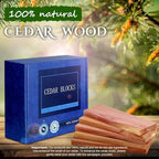 Cedar Space Cedar Blocks for Clothes Storage, 18 Pack Cedar Hang Ups, 100% Natural Cedar Wood for Closet Planks, Aromatic Red Ceder Blocks, Cedar Planks, Cedar Accessories for Closets Storage