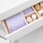 Eersida 20 Sheets 14 x 19.5 Inch Scented Drawer Liners for Dresser Non Adhesive Fragrant Drawer Liners Paper for Bedroom Kitchen Cabinet Home Shelf Closet (Lavender)
