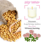 12 Pcs 6 Oz Mini Soy Candles,Rose Scented Bulk Candle Set,Aromatherapy Candle,Great Stress Relieving Scented Candles for Girls as a Gift for Birthdays, Weddings Party Favors!