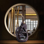 Ceramic Waterfall Backflow Incense Burner Set with 45 Cones - Dripping Water Dragon Statue - Aromatherapy Decor for Yoga, Meditation, Spa, Office, Bedroom - Relaxing Zen Gift