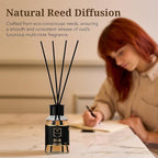 Reed Diffuser Set with Sticks for Home – Bathroom, Bedroom & Office Aromatherapy – Long Lasting Scented Oil Diffuser with Sticks – Luxury Room Fragrance Diffuser, Non-Toxic 110 ml (Mango-Oud-Istanbul)