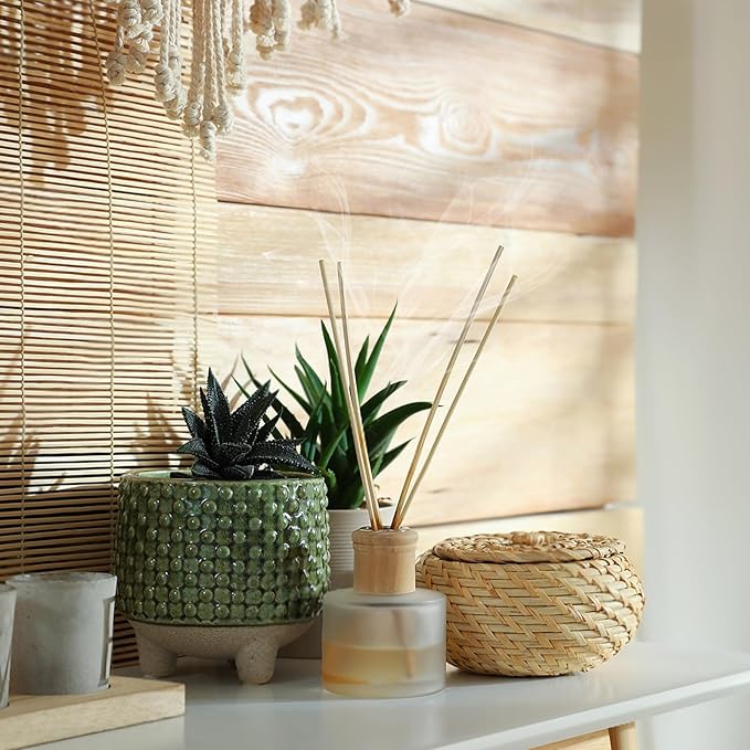 HOSSIAN 9 Inch Reed Diffuser Sticks, 20pcs Natural Rattan Sticks Oil Diffuser Sticks Diffuser Sticks Refill