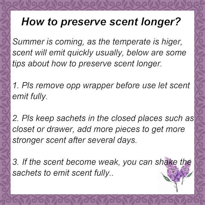 14 Packs Lavender Scented Sachets for Drawers and Closets