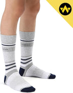 WANDER Men's Dress Socks Cotton Thin Classic Lightweight Socks 6/8 Pairs Solid & Patterned Soft Breathable Socks