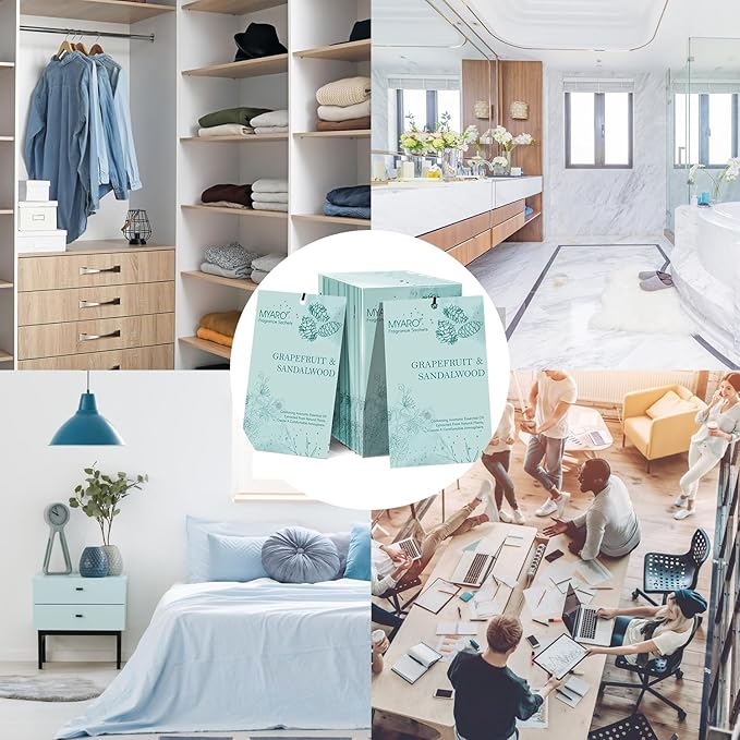 Sachets for Drawers and Closets, MYARO 12 Packs Closet Scent Freshener and Room Deodorizer, Long Lasting Sachets Scented Bag Make Your House Smell Good