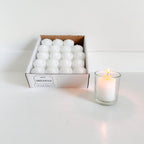 Unscented Votive Candles, Clean-Burning Votive Candles, Long-Lasting 14-16 Hour Burn Time, Ideal for Weddings, Home Décor, Spa, and Events, Made in USA, Box of 120, White