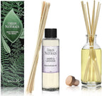 Urban Naturals Reed Diffuser Oil Refill Amber & Lavender, Soothing Lavender, Warm Amber, Calming Room Scent, 4 oz + Free Reed Sticks, Made in The USA