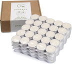 100 Pack Soy Tealight Candles - 100% Natural Soy Wax,4 Hours Long Burning,Unscented White Tea Candles Bulk for Party Centerpieces,Sabbath,Wedding