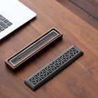 Incense Holder,Ceramic Incense Holder for Sticks with Ash Catcher,Coffin Style Incense Box,Incense Burner for Meditation Yoga Spa Room Decor(Brown)